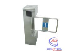 China Self Check Alarm Function Swing Barrier Gate Direction Display Id Card Reader supplier