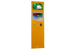 China Two Screens Slim Freestanding Digital Signage Information Kiosk for Commercial Advertising supplier