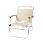 Outdoor Folding Beach Chair Aluminum Alloy Heightened British Military Chair for sale