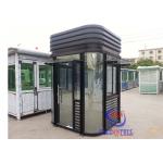 Stainless Steel modular kiosk , Guard House Layout Container Shop for sale
