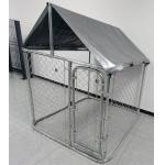 Galvanized Chain link wire mesh with waterproof canopy dog cage for sale