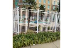 China Anti-Graffiti Horizontal Tubular Fence Easy Clean Surface supplier