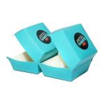 Customized Size Logo Burger Box Clam Shell Food Grade Takeout Box in Recyclable Rigid Boxes for Food for sale