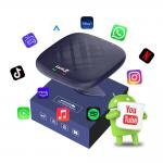 Wired to Wireless Adapter CarPlay Smart Car Ai Box Tbox Plus 8-Core 8g 128gb with Streaming Apps YouTube Netflix Wifi GPS LTE Android 13 for sale