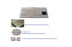 China IP68 USB Metal Industrial Keyboard with Ruggedized Touchpad for Coal Mine supplier