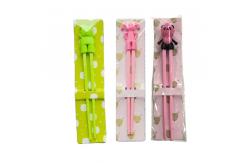 China Custom Animal Shaped Sustainable Chopsticks for Baby Learning Training supplier