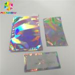 Self Adhesive Hologram Envelop Bags 8x12 Inch For Phone Case / Clothes Packing for sale