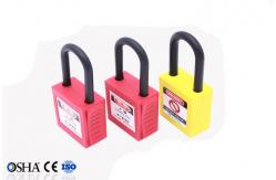 China 38MM Steel Shackle Safety Lockout Locks With Master Keys supplier
