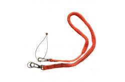 China Scaffold Flexible Tool Safety Lanyards With Zinc Alloy Snap Hooks Orange / Green supplier