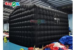China Tarpaulin Inflatable Cube Tent With Led Lights Inflatable Wedding Party Tent supplier