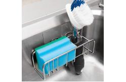 China Adhesive Sponge Holder Brush Holder Kitchen Sink Organization Basket supplier