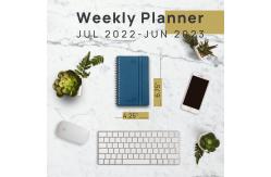 China 4.33x6.69 Inch ECO Friendly Academic Planner With Ruler Paper Pocket supplier