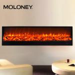 70inch Tempered Glass Flush Mount Electric Fireplace Indoor Simulation for sale
