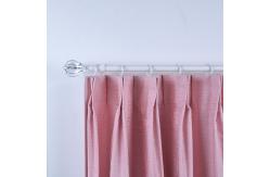 China Crown Shape Transparent Acrylic Curtain Rod Accessories Single Bracket 25mm Diameter Custom supplier