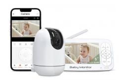 China Wireless Baby Monitor with 1080P Camera 5000mAh Battery 22H VOX supplier