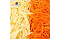 China 304 Stainless Steel Vegetable Processing Machine Double Head Cabbage Dicing Equipment supplier