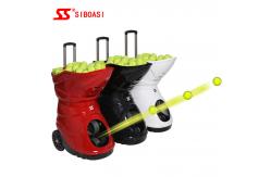China Automatic Tennis Ball Throwing Machine With Telescopic Rod And LCD Remote Control supplier