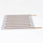 High Dense Bending Copper Pipe Water Cooling Plate , Fast Cooling Water Cold Plate