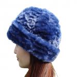 6 Panel Sheepskin Beanie Hat Shearling Lamb Fur Soft Warm For Winter for sale