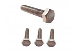 China CNC Machine Screwed Titanium Alloy Screw for External Hexagon Bolts Polished Surface supplier