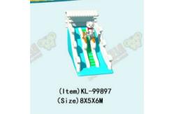 China Clown Inflatable Slide With Elephant Theme For Children Fun Park supplier