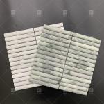 Marble Pattern 3D Arc Long Strip Mosaic Floor Wall Tile For TV Backdrop Kitchen Backsplash for sale