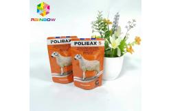 China Plastic Stand Up Foil Pouch Packaging Animal Feed Bags Zipper Top With Window supplier
