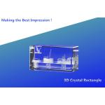 3d crystal rectangle/crystal 3d laser engraving cube/blank crystal blocks/blank 3d crystal for sale