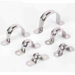 Rust Prevention U Shaped Metal Saddle Clip For  Pipelines Installation for sale