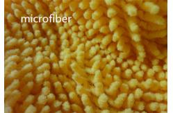 China Microfiber 550gsm Yellow 150cm Width 100% Polyester Small Chenille Fabric supplier