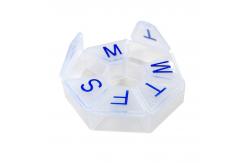 China 7 Sided Weekly Pill Reminder Container Medicine Box Organizer With Lock supplier