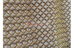 China 12mm Chainmail Wire Mesh Curtains Stainless Steel For Exterior Design supplier