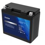 Lightweight 12.8V lithium iron Motorcycle starting battery integrated BMS for sale