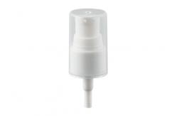 China Transparent Full Cap Cream Pump Dispenser Smooth Closure Option supplier