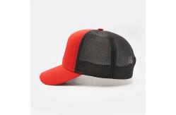 China Classic 5 Panel Trucker Cap With Curved Brim Mesh Plastic Buckle Cap supplier