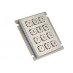 Bank ATM Matrix Panel Mount Keypad IP67 Rated 12 Keys Metal Stainless Steel for sale