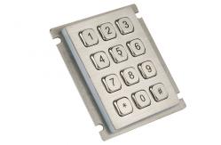 China Bank ATM Matrix Panel Mount Keypad IP67 Rated 12 Keys Metal Stainless Steel supplier