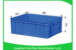 China Top Plastic Solid Stacking Storage Bins , Agriculture Large Plastic Storage Boxes supplier