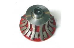 China Segmented Portable Carving Diamond Profile Wheel For Stone Slab Edge Profiling supplier