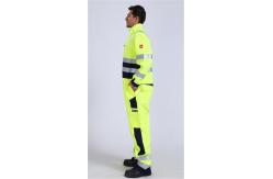 China Hivis Flame Retardant Overall , IEC61482 Electrical Arc Resistant Coverall For Mining Industry supplier