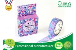 China Diary Scrapbook Adhesive Deco Washi Masking Tape For Sealing Envelopes supplier