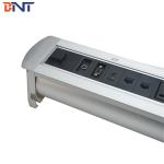 Brushed Aluminum Alloy   Desktop Multimedia Connector With 3Mm Panel Thickness