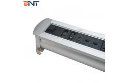 China Brushed Aluminum Alloy   Desktop Multimedia Connector With 3Mm Panel Thickness supplier