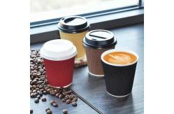 China Disposable Hot Insulated Paper Cup Custom Printed Paper coffee Chocolate Cups supplier