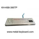 Vandal resistant 70 PC Ruggedized Keyboard Panel Mount layout with touchpad for sale