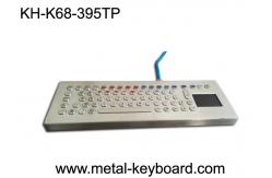 China Vandal resistant 70 PC Ruggedized Keyboard Panel Mount layout with touchpad supplier