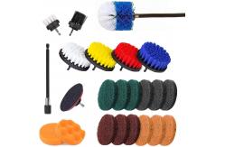 China 23 Piece Drill Brush Attachment Kit Power Scrubber Drill Brushes for Cleaning supplier