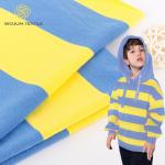 Knit Combed Cotton French Terry Fabric For Hoodie Skin Friendly Striped Fabric for sale
