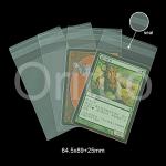Ultra Clear Cpp 64x89mm Inner Card Sleeves With Self Adhesive Tape for sale