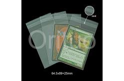China Ultra Clear Cpp 64x89mm Inner Card Sleeves With Self Adhesive Tape supplier